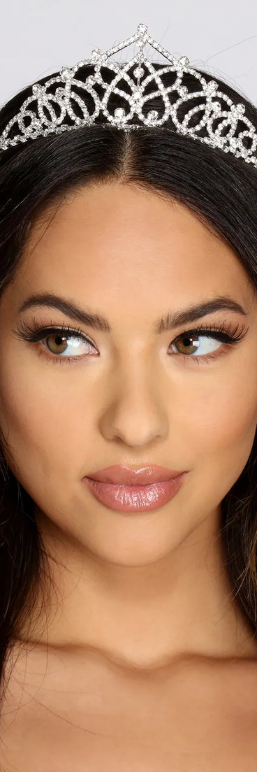 Straight Royalty Rhinestone Tiara