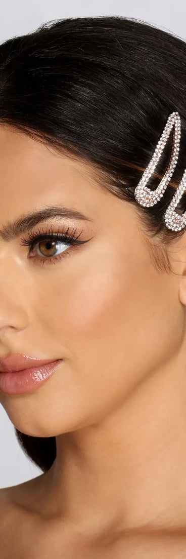 Shine On Rhinestone Clips 4 Pack