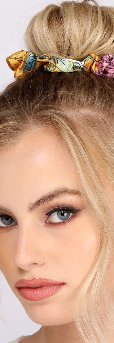 Top Knot Life Satin Scrunchies 5 Pack