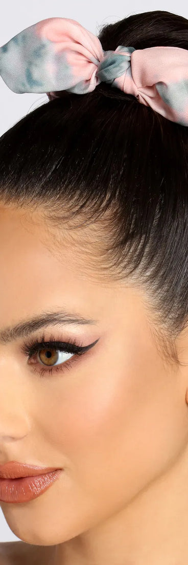 5 Pack Tie Dye Scrunchies Set