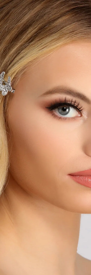 Lil' Cutie Butterfly Rhinestone Bobby Pin