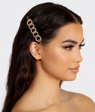 Just A Little Something Chain Link Barrette