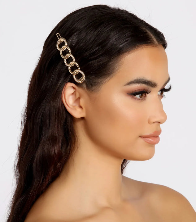 Just A Little Something Chain Link Barrette