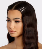 Dainty 2 Pack Rhinestone Bobby Pin Set