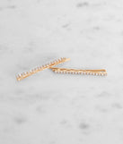 Dainty 2 Pack Rhinestone Bobby Pin Set