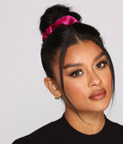 Velvet Chenille Scrunchie Six Pack