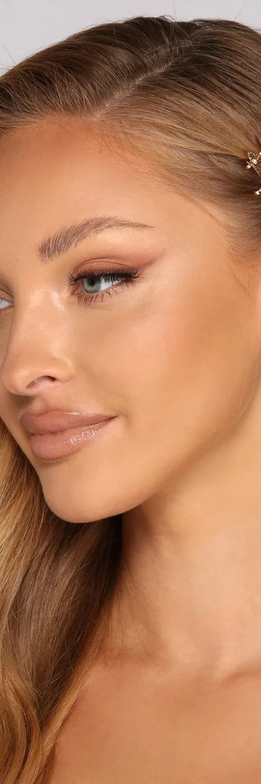 Butterfly Rhinestone Bobby Pin Pack