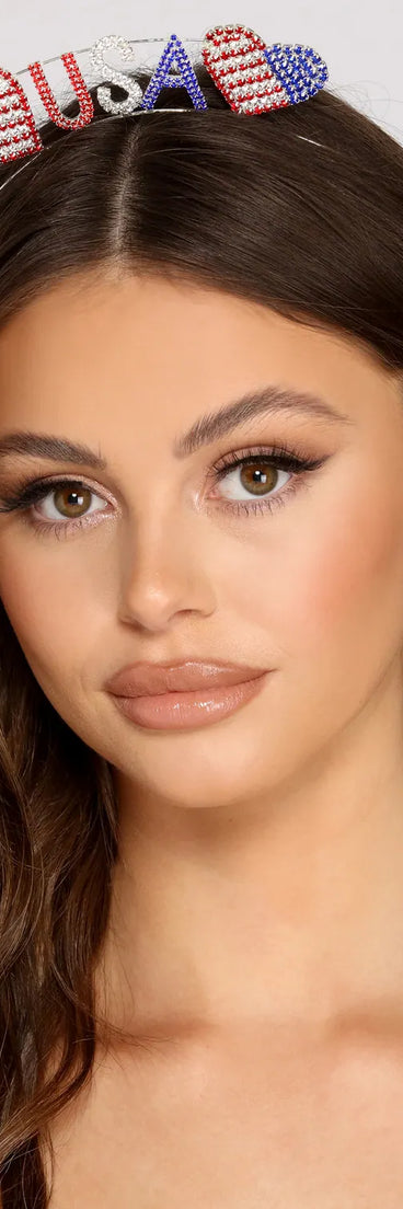 Americana Rhinestone Headband