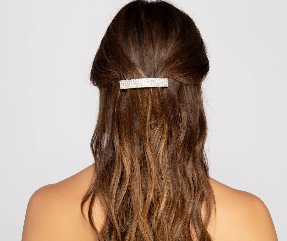 Classic Chic Rhinestone Barrette & Windsor