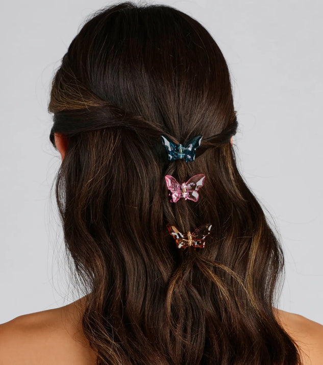 Trendy Girl Mini Butterfly Hair Clips