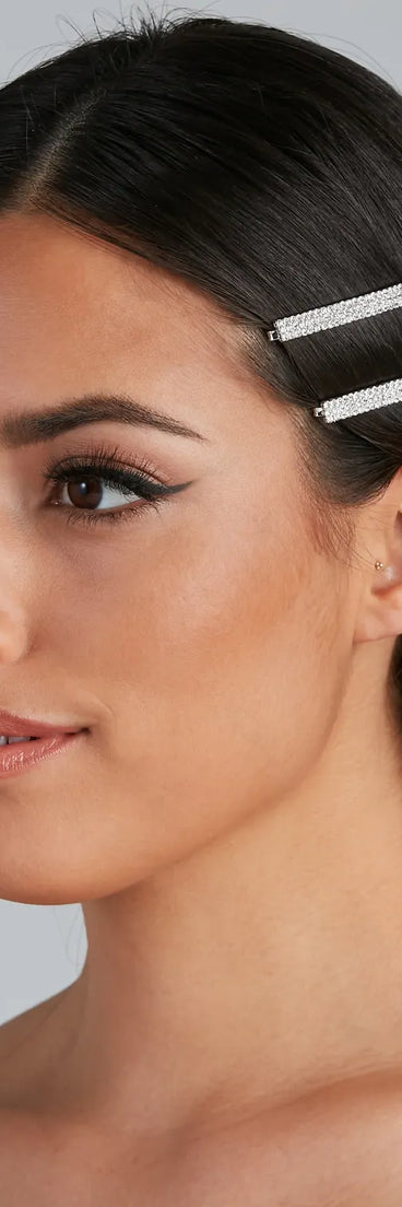 Endless Glam Rhinestone Barrett Twin Pack