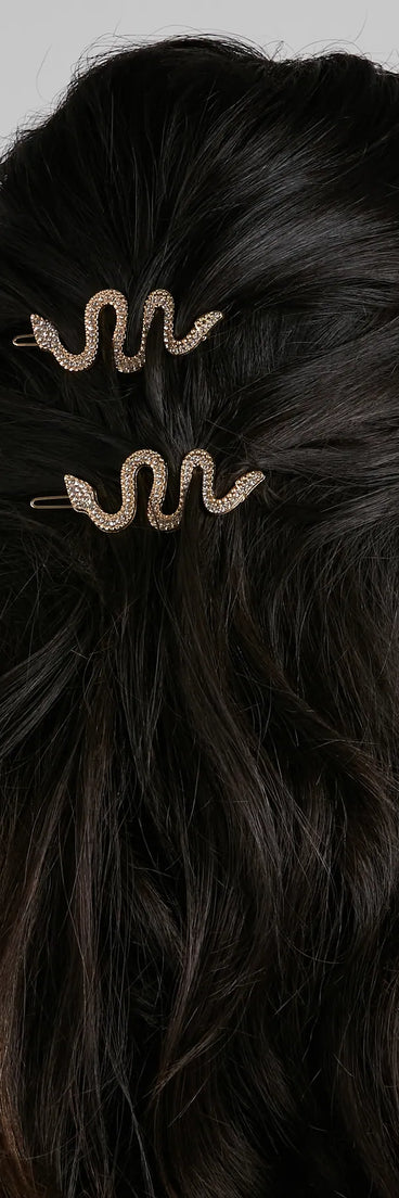 Snake It Till Ya Make It Hair Pins