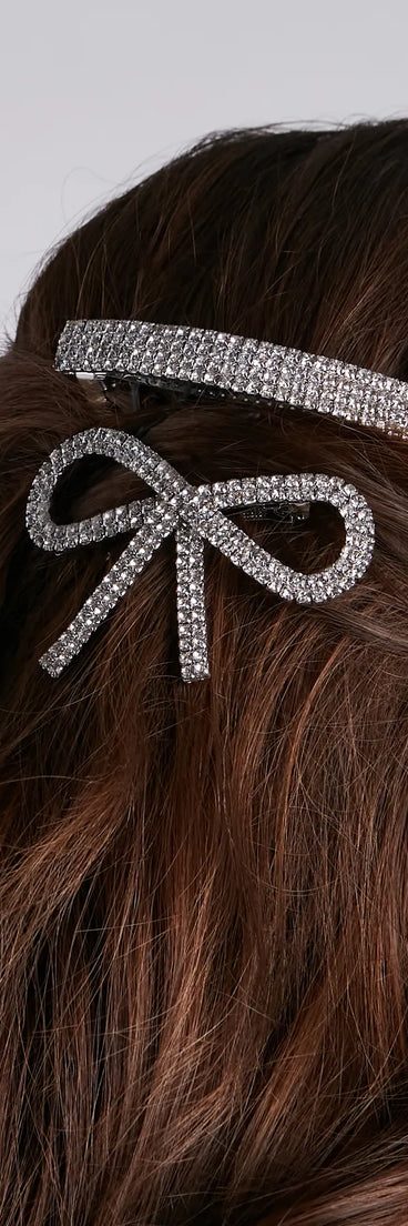 Preppy Glam Barrette Hair Clips