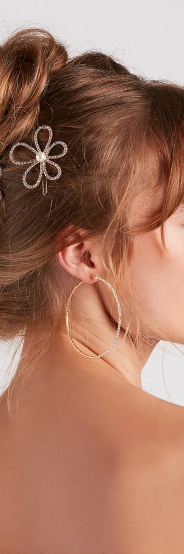 Delicate Blooms Flower Hair Clips