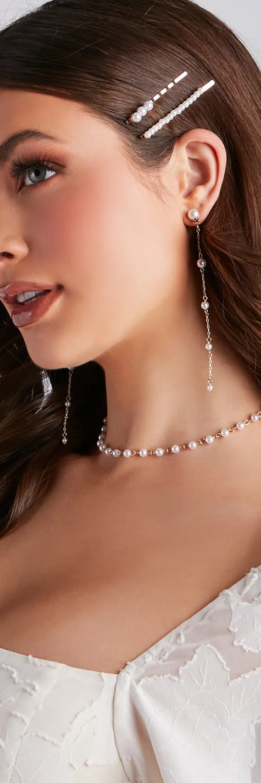 Stylish Perfection Pearl Hair Pin Set