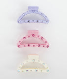 Cute Glamour Rhinestone Hair Claw Clips