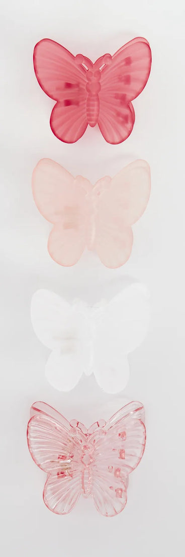 Flutter Around Butterfly Four Pack Hair Clips