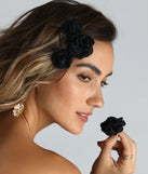 Romantic Chic Rosette Hair Barrette Set