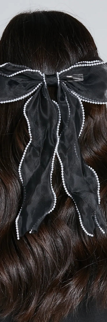 Presently Posh Tulle Bow Barrette