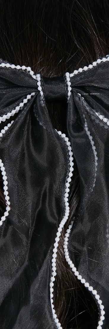 Presently Posh Tulle Bow Barrette