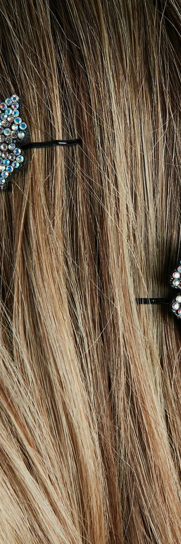 Glam Dreamer Rhinestone Butterfly Hair Pin Set