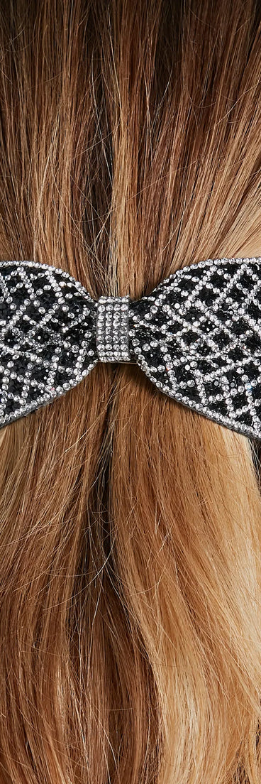 Feeling Pretty Rhinestone Bow Barrette