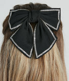 Adorably Chic Rhinestone Bow Barrette