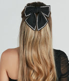 Adorably Chic Rhinestone Bow Barrette