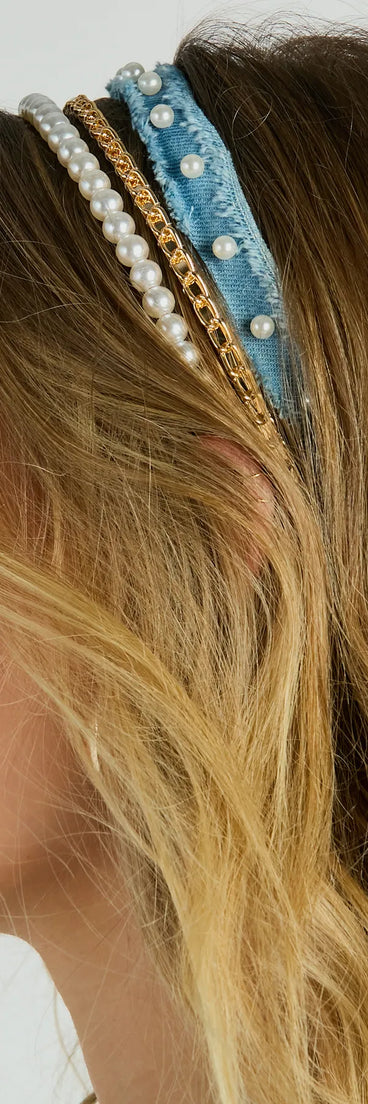 Blissfully Cute Three Piece Headband Set