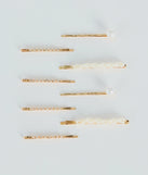 
Upgrade your style game for 2025 with the Dainty Luxe Pearl And Rhinestone Hair Pin Set in gold, perfect for any fashion-forward wardrobe.