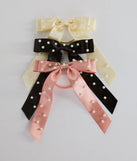 
Upgrade your style game for 2025 with the Posh Faux Pearl Satin Bow Three-Pack Hair Ties, perfect for any fashion-forward wardrobe.