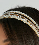 Meant To Be Pearl And Rhinestone Headband Set