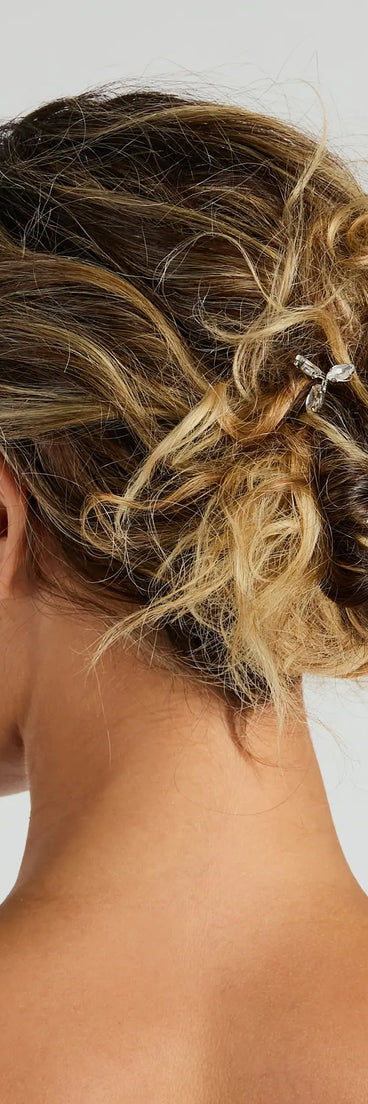 Glittery Addition Rhinestone Hair Pins