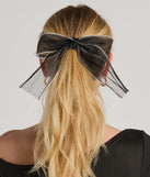 
Upgrade your style game for 2025 with the Sweet Glamour Pearl Trim Hair Bow Barrette in black, perfect for any fashion-forward wardrobe.