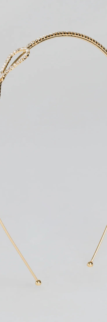 Adorable Glam Rhinestone Bow Headband