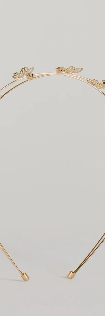 Rare Catch Butterfly Rhinestone Headband