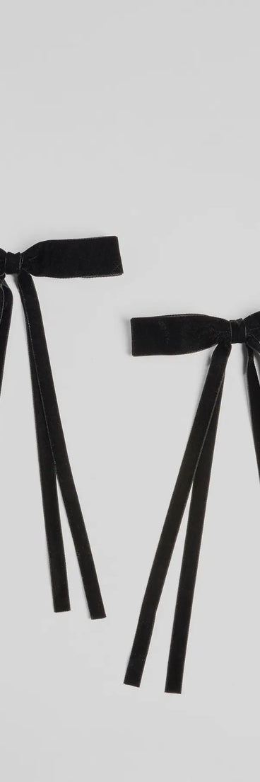 Luxe Tresses Two-Pack Velvet Bow Set