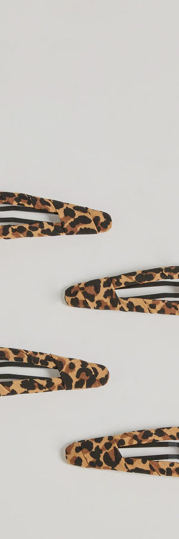
Upgrade your style game for 2025 with the Wildly Chic Leopard Print Hair Clip Multipack in leopard, perfect for any fashion-forward wardrobe.