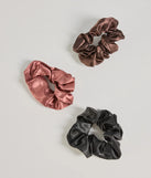 Sleek Tresses Scrunchie Three-Pack Set