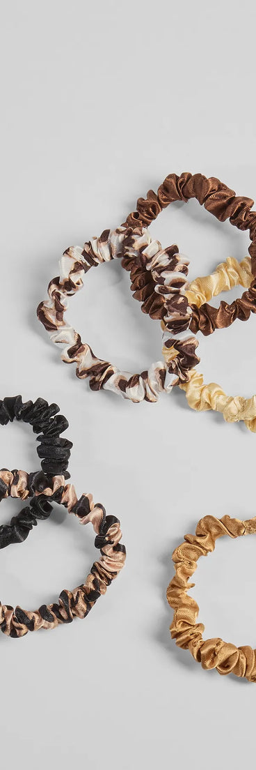Stylish Tresses Satin Scrunchie Multipack