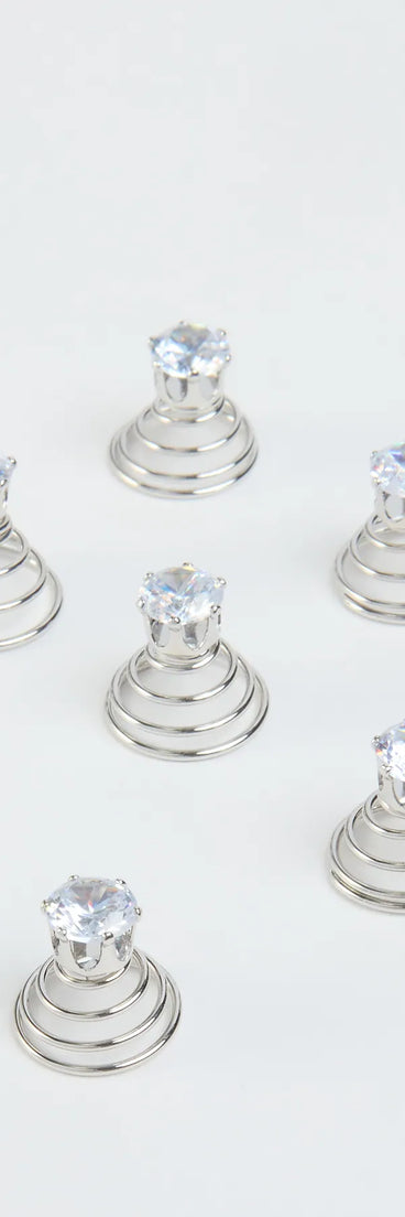 Tressed Up Rhinestone Swirl Hair Twists