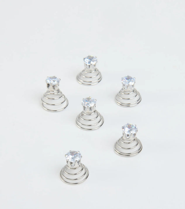 Tressed Up Rhinestone Swirl Hair Twists