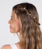 Tressed Up Rhinestone Swirl Hair Twists