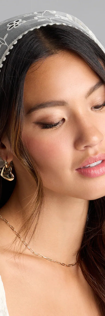 Boho Sheer Floral Bandana