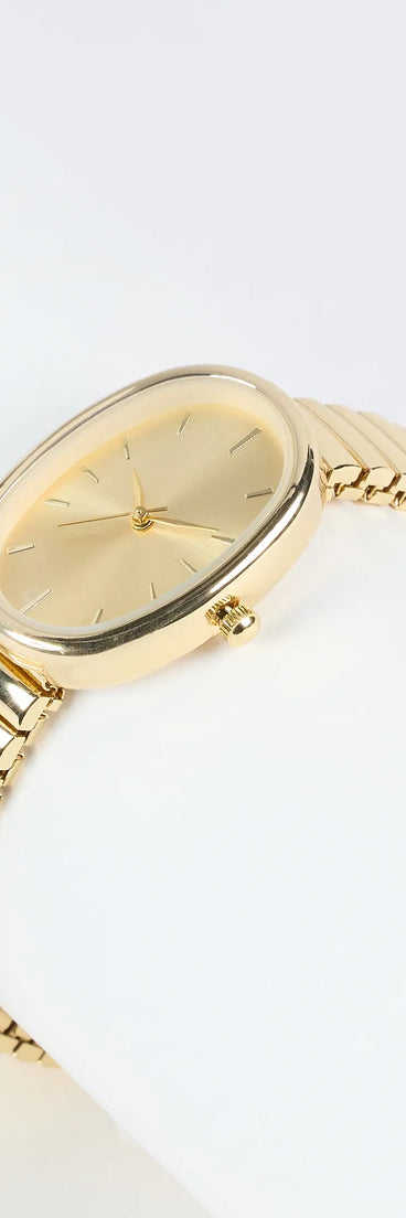 Keeping Time Oval Watch Bracelet