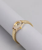 Rise And Shine Rhinestone Clock Trim Watch