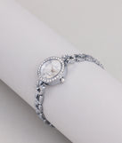 Time Will Tell Rhinestone Trim Watch