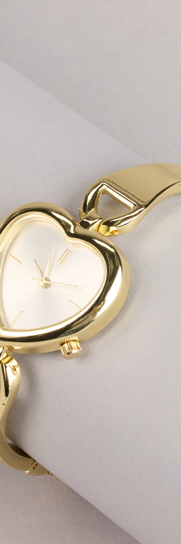 Style your vibe in seconds with the Forever Mine Heart Watch, a fashion accessories essential that completes any outfit with ease.