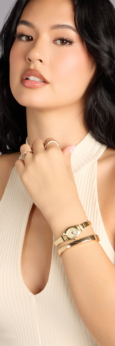 Vintage Chic Stretch Band Watch