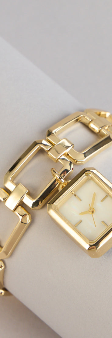 All Linked Up Watch Charm Bracelet